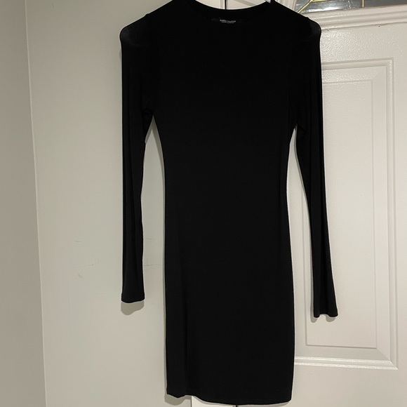 Naked Wardrobe Black Baby Mama Crew Neck Dress - Picture 2 of 5